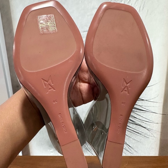 🌹AMINA MUADDI🌹 Lupita Glass Wedge Sandal Size: 36 - Picture 15 of 15
